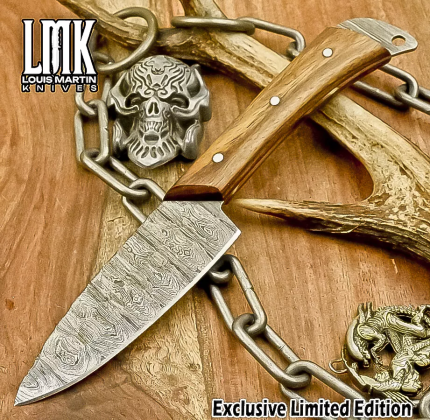 Chef Knife 9 Damascus Walnut