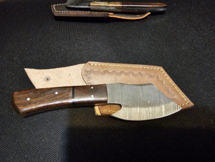Cleaver Damascus 3  4 in Wood